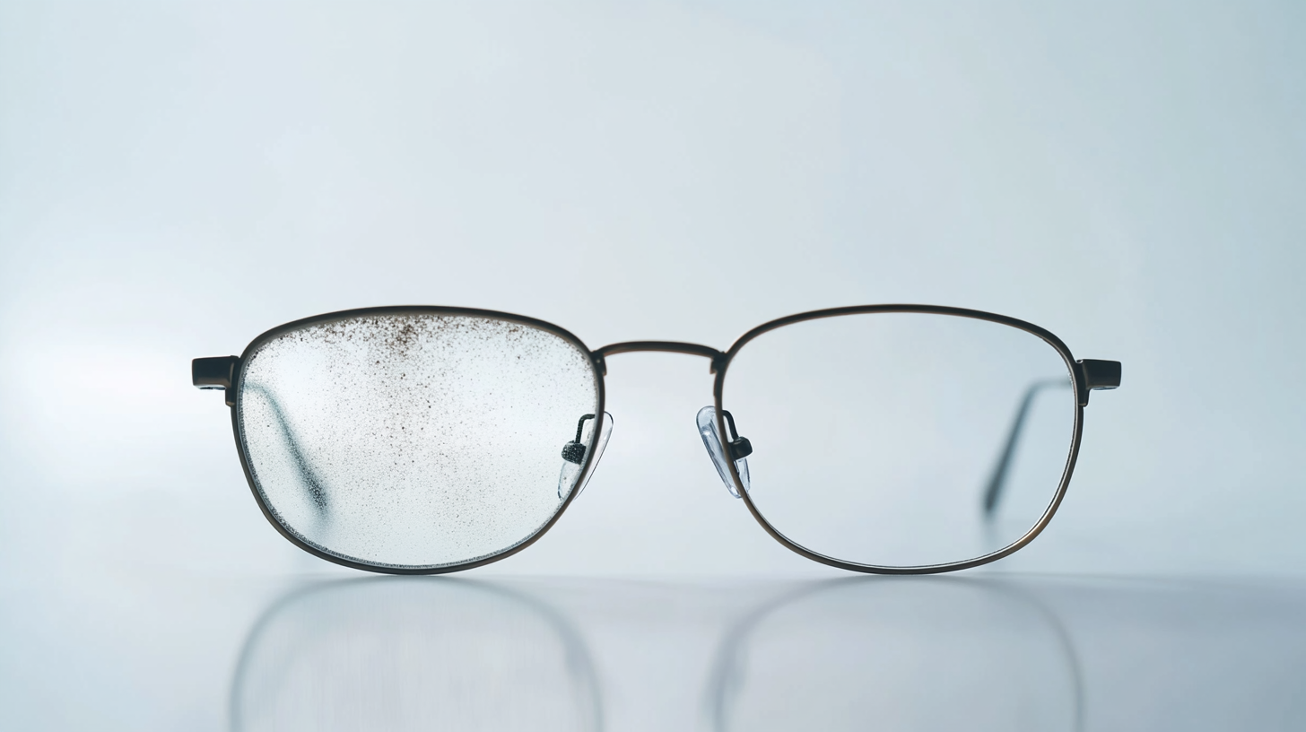 Limpiar gafas sucias